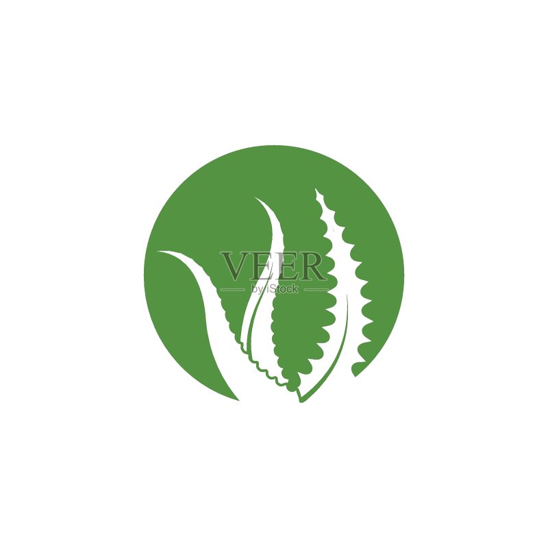 芦荟标志图标矢量图设计图标素材