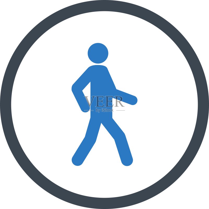 行走图标图标素材