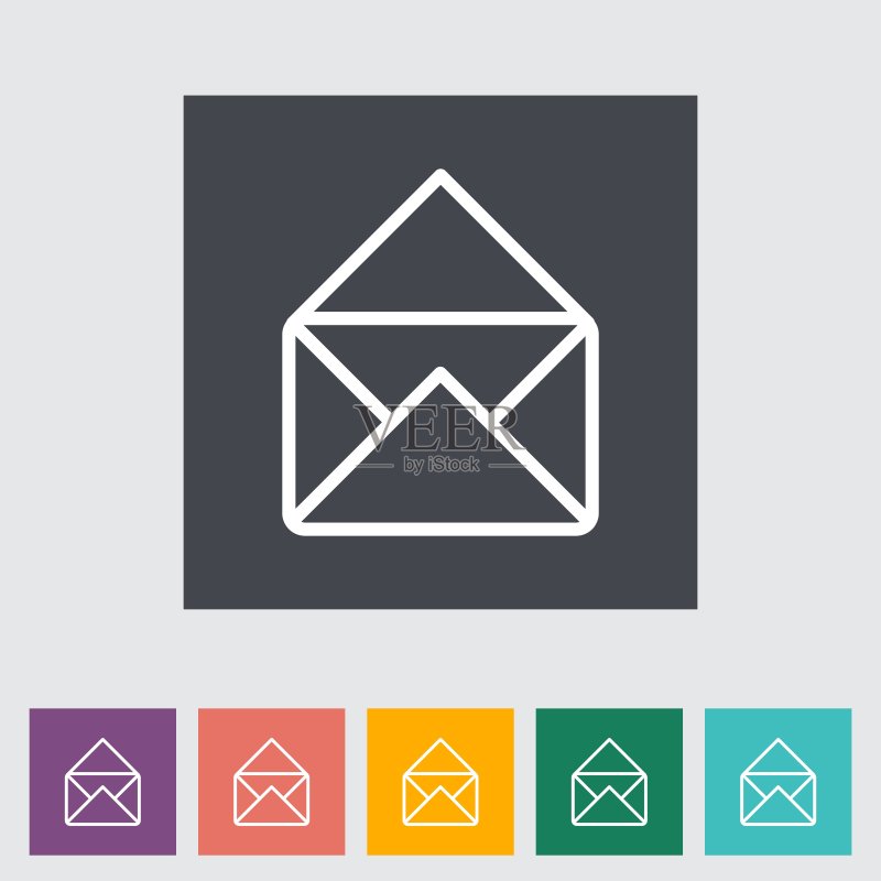 扁平风信封图标图标素材