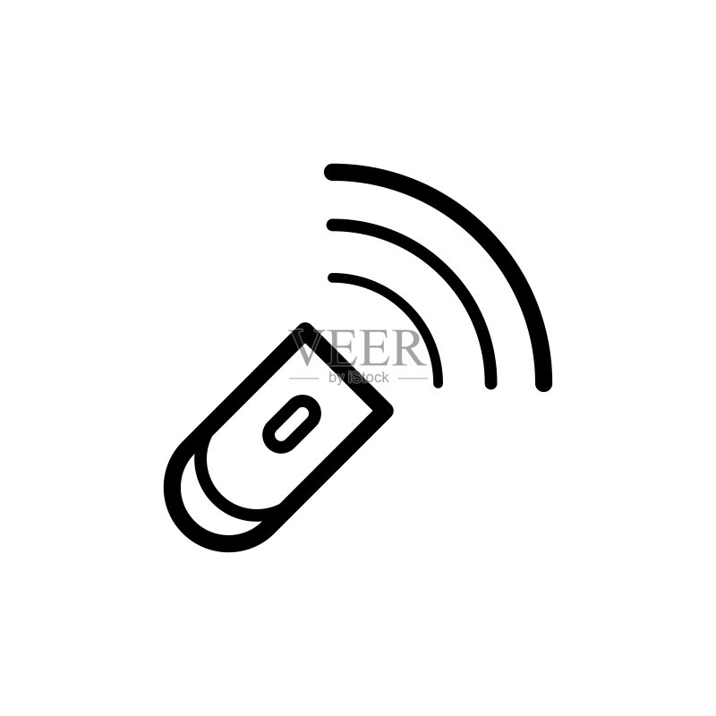 信号条图标扁平矢量模板设计图标素材