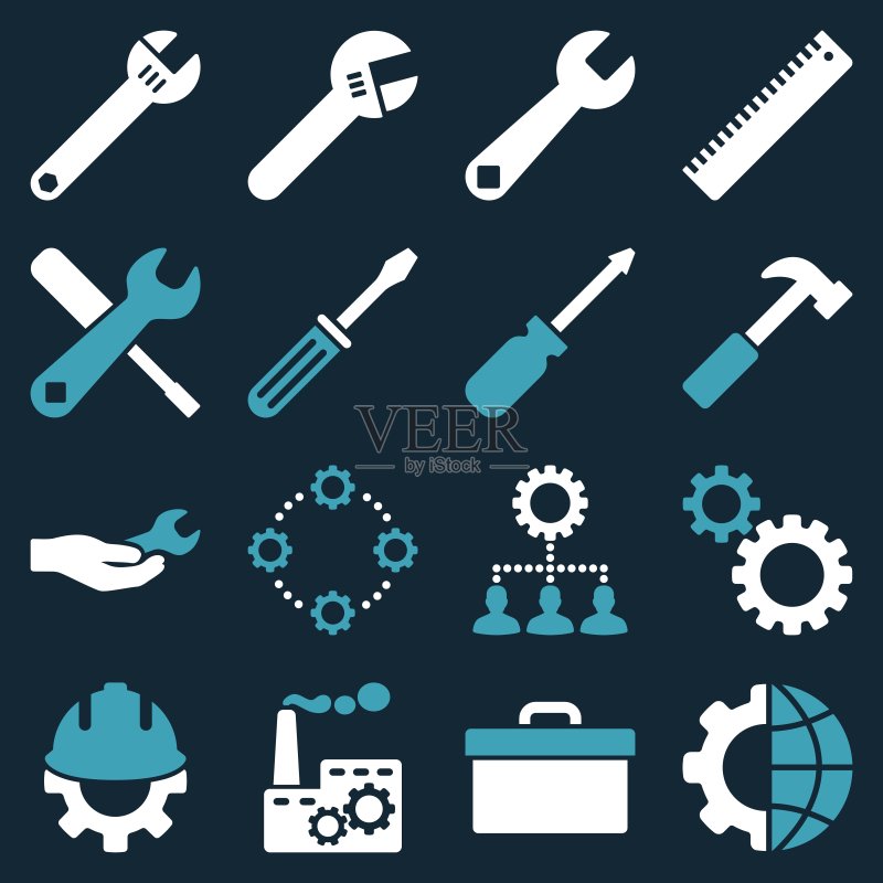 选项和服务工具图标集图标素材