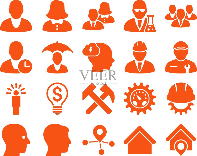 客户与商务图标集图标素材