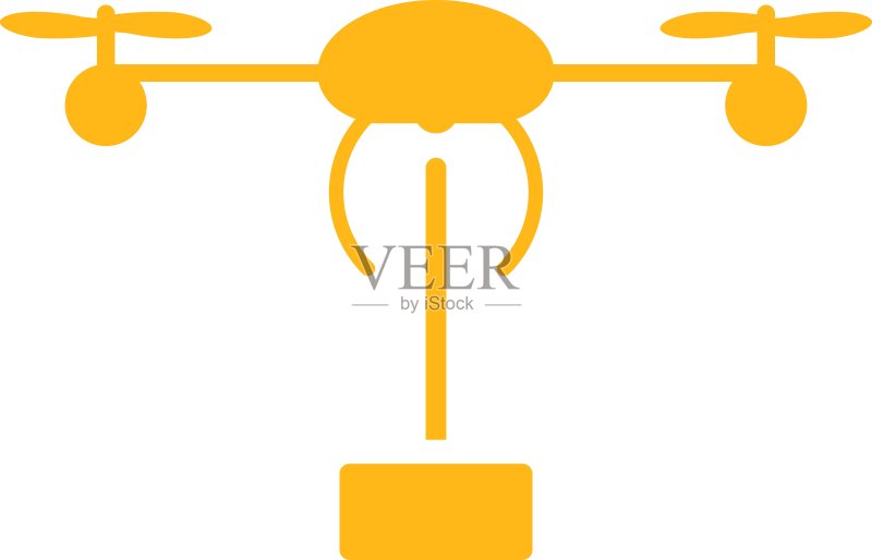 来自商业双色套装的直升机运输图标图标素材