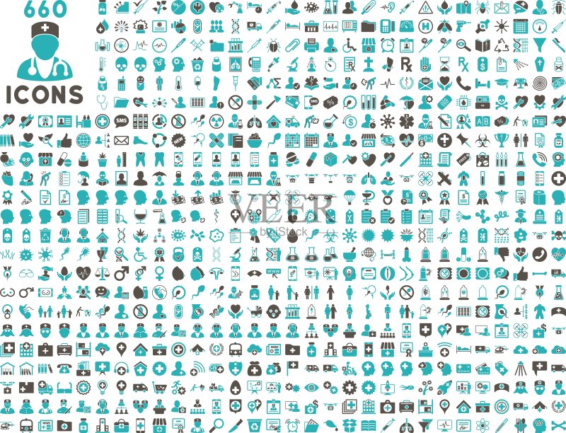 医疗矢量图标图标素材