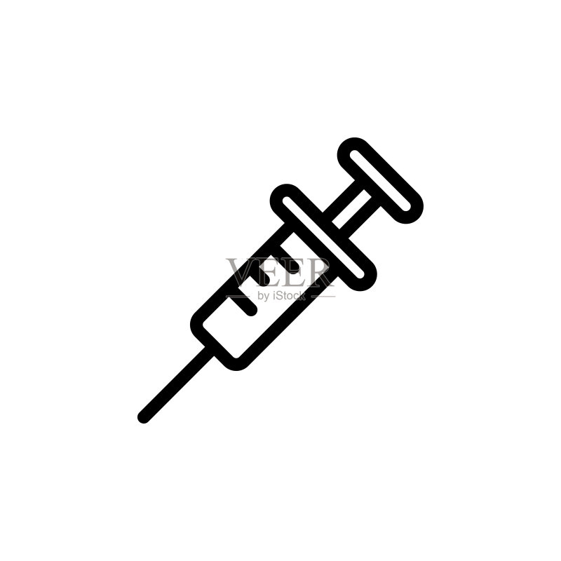 时尚的注射器图标矢量设计图标素材