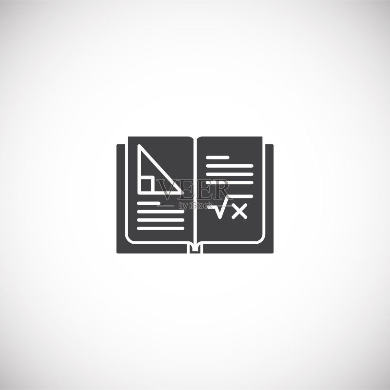 用于图形和网页设计的背景上的几何相关图标。用于Web或移动应用程序的创意插画概念符号。图标素材