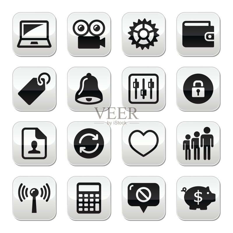 Web互联网图标集图标素材