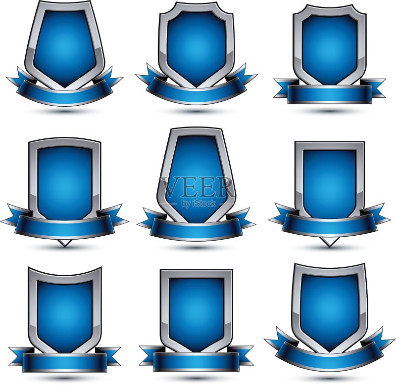 灰色纹章3D图标合集图标素材