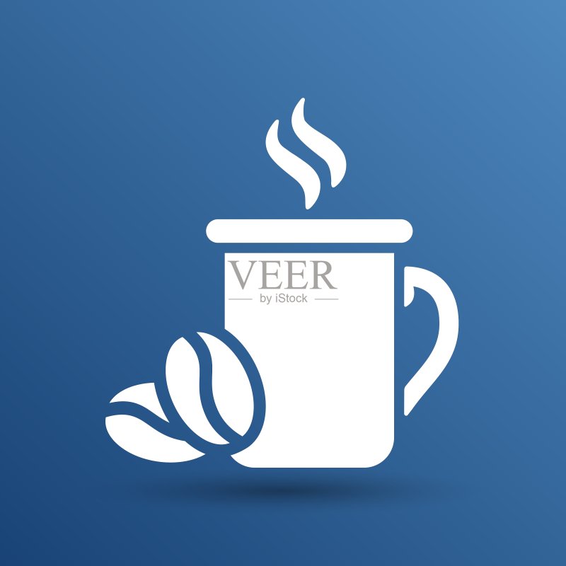 咖啡店咖啡杯Logo设计模板图标素材