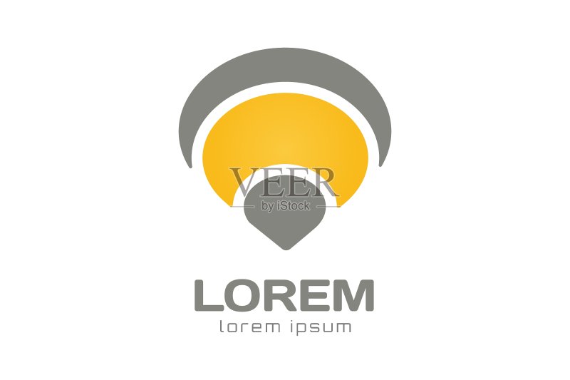 圆形图案斋月Logo设计图标素材