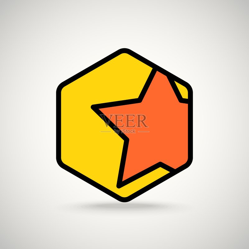 红色星星App或网页界面图标图标素材