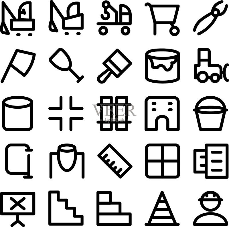 建筑图标 12图标素材