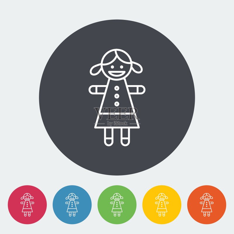 玩偶玩具图标素材