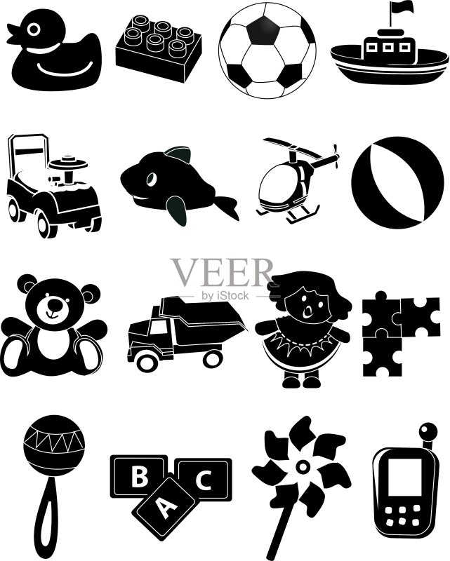 婴儿玩具图标合集图标素材