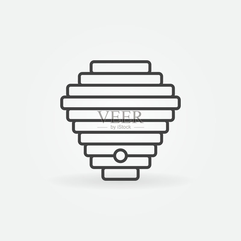 蜂巢线性图标图标素材