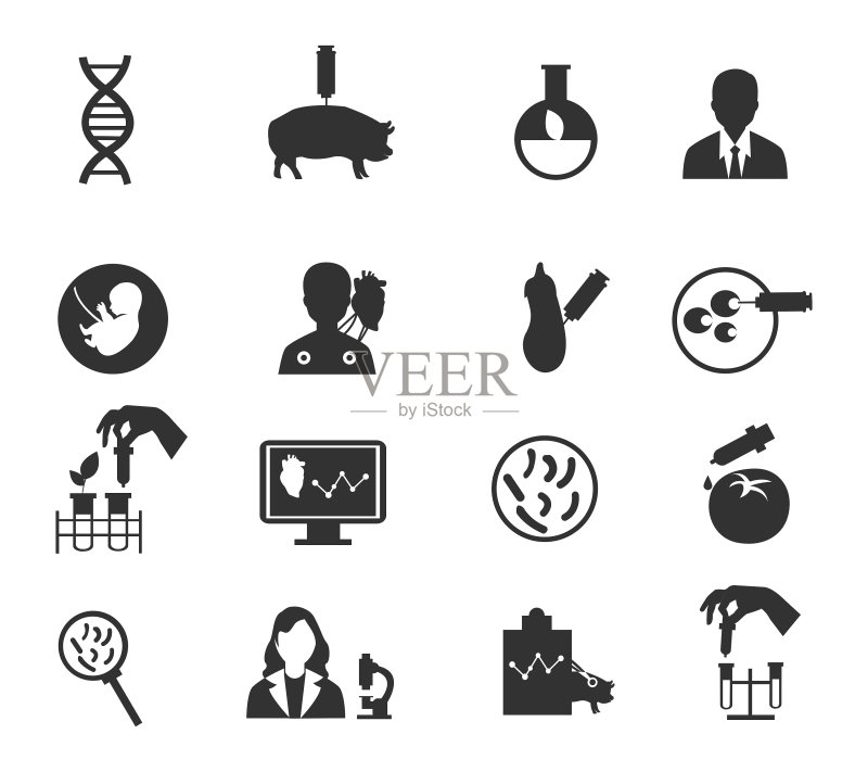 生物科技图标合集图标素材