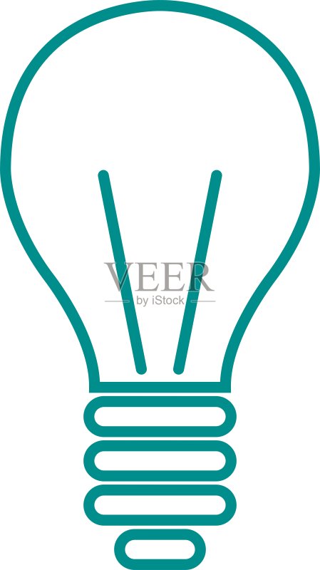 灯具图标电力能源标志图标素材