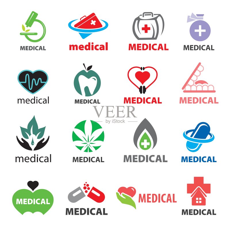 最大的logo集合医疗图标素材