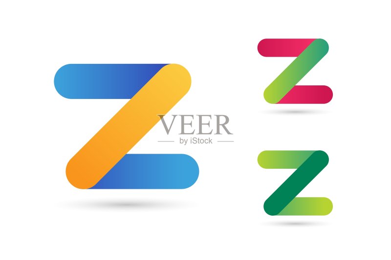抽象Z字母标志图标模板图标素材