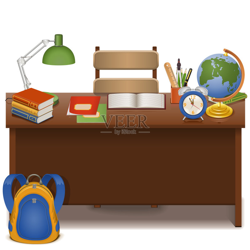 学生课桌图标素材