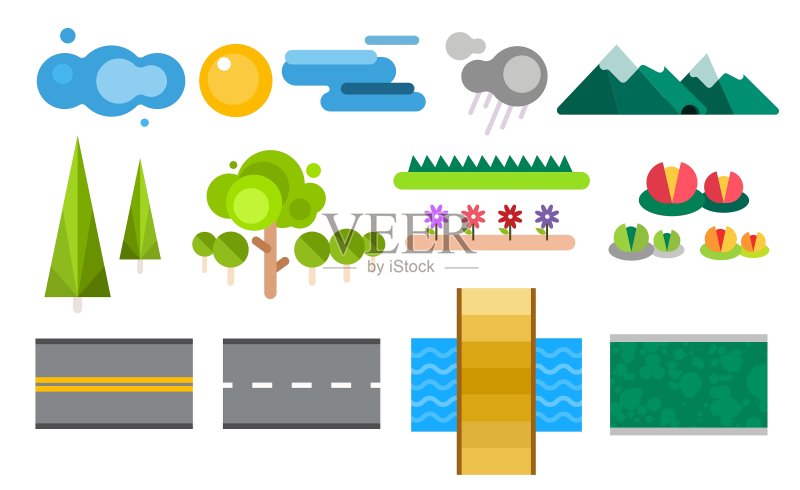 景观构造器图标合集图标素材