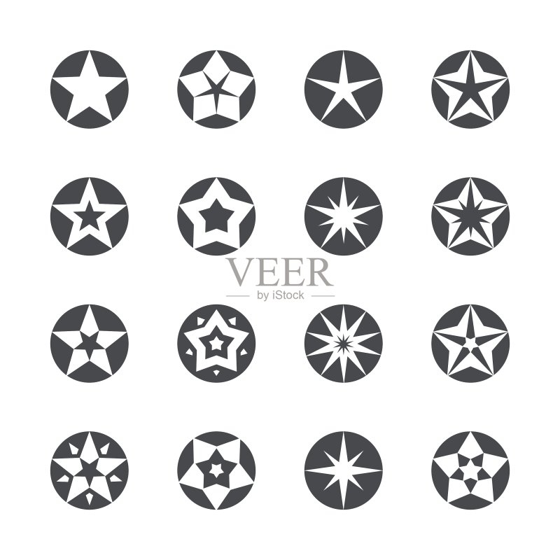 星星图标集图标素材