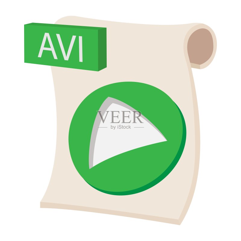 卡通风格AVI图标图标素材