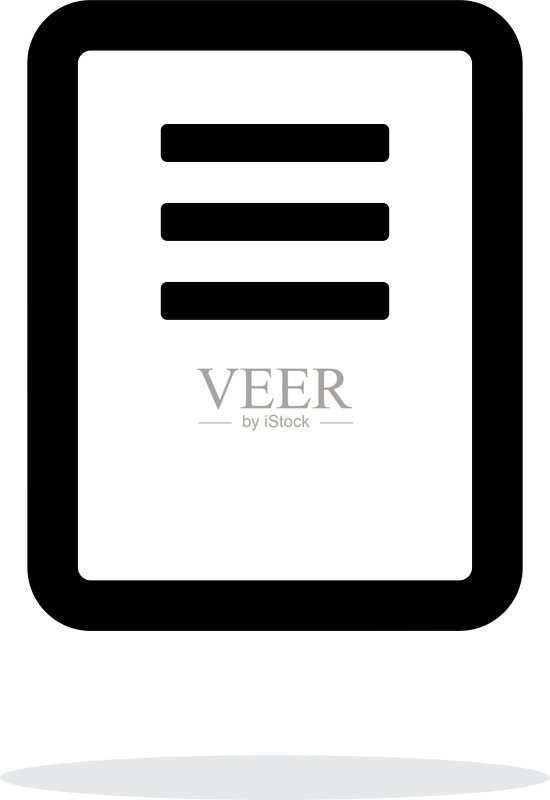 白色背景上的便签页图标图标素材