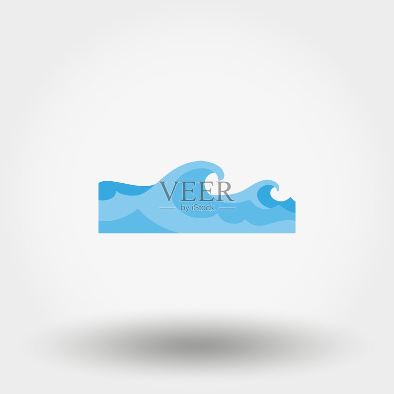 海浪图标图标素材