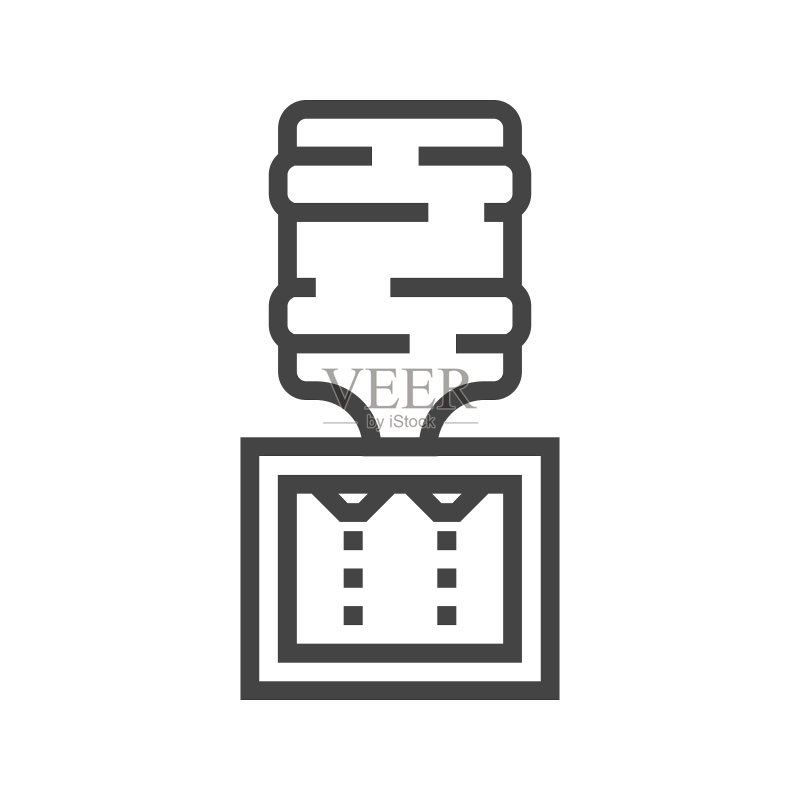 饮水机线性图标图标素材