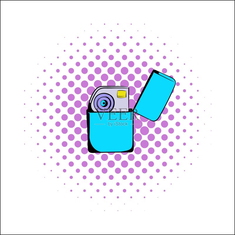 汽油打火机漫画图标图标素材