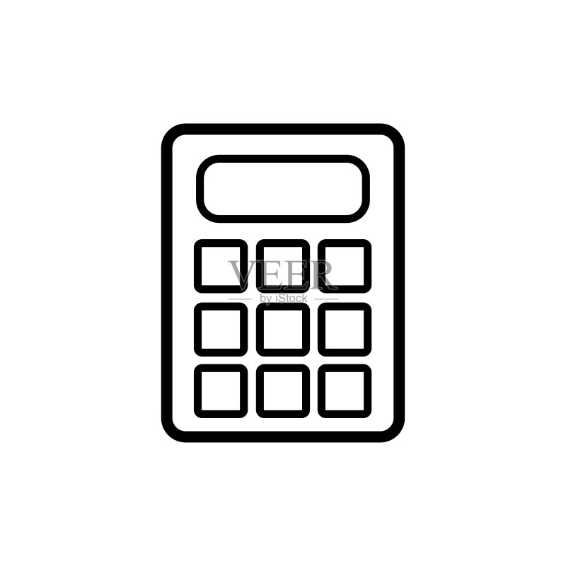 扁平矢量计算器图标模板图标素材