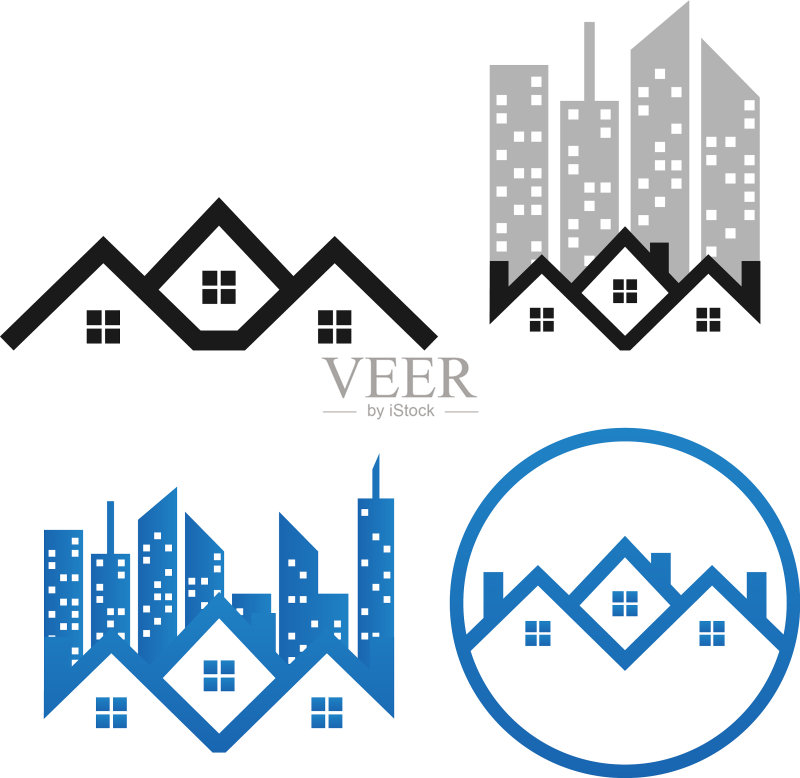 房地产房屋Logo模板图标素材