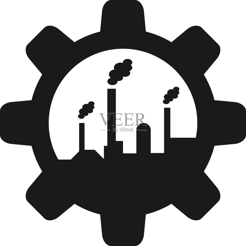 齿轮工厂logo图标设计模板图标素材