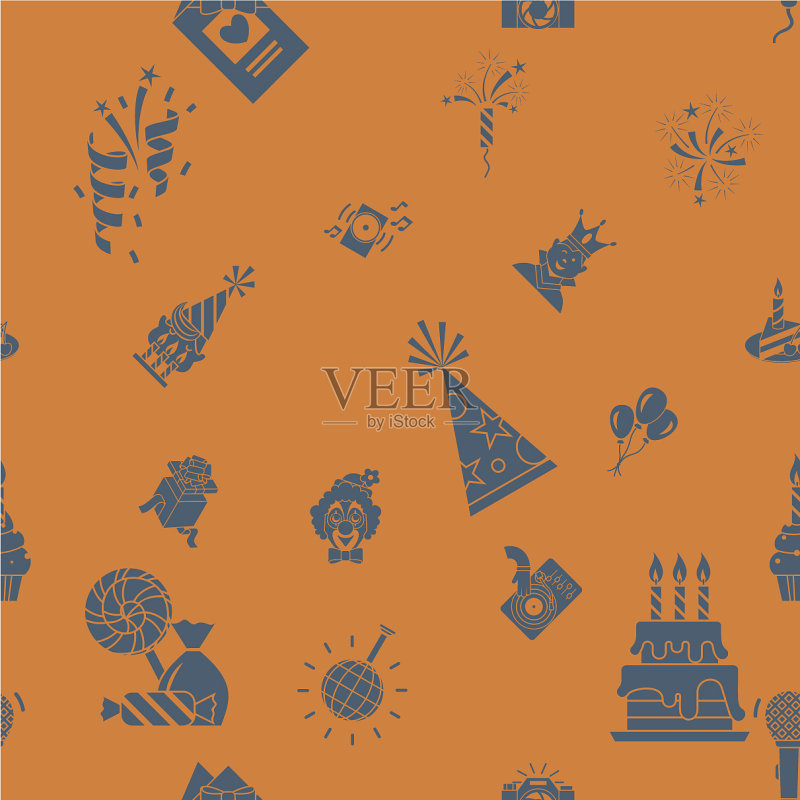 生日快乐的背景插画图片素材