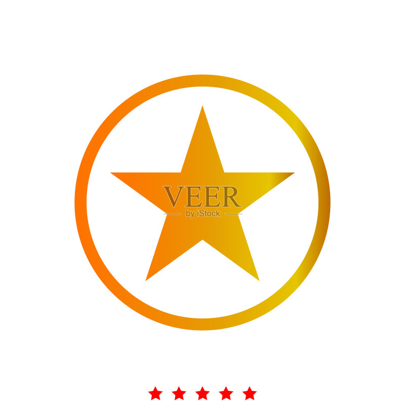圆形星星图标图标素材