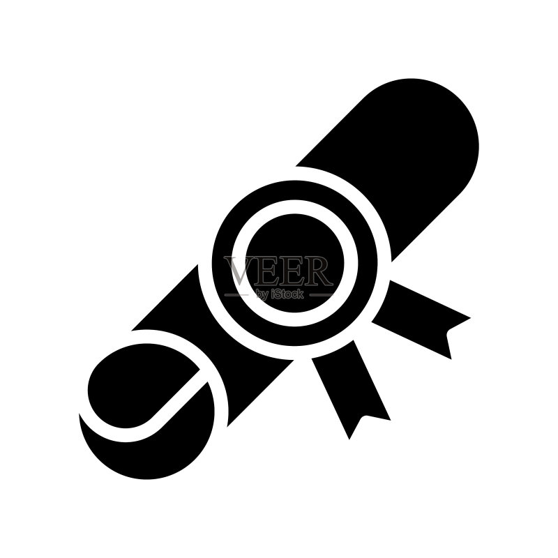 返校季文凭图标图标素材
