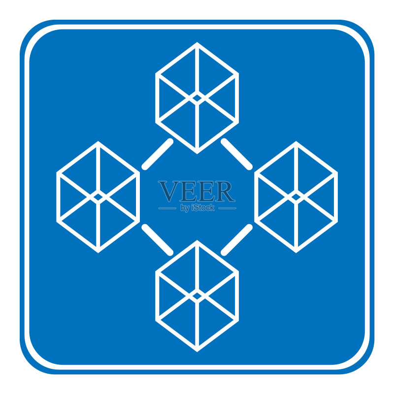 区块链技术图标图标素材