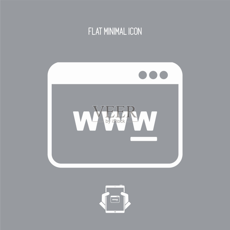 Web浏览器面板图标图标素材