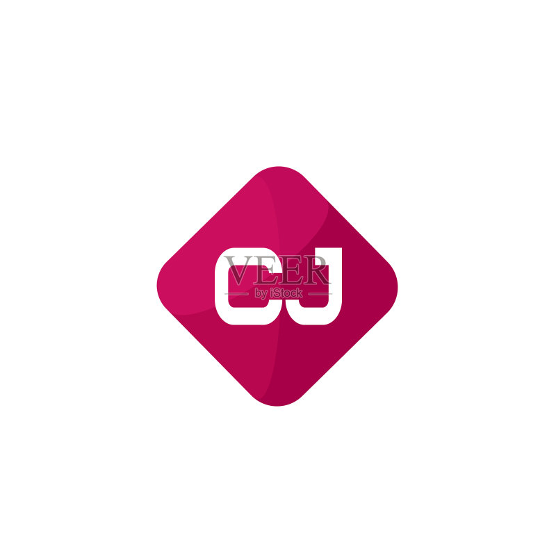 字母CJ Logo模板设计图标素材