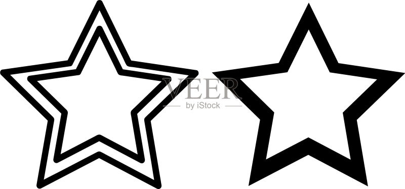 星星图标合集图标素材