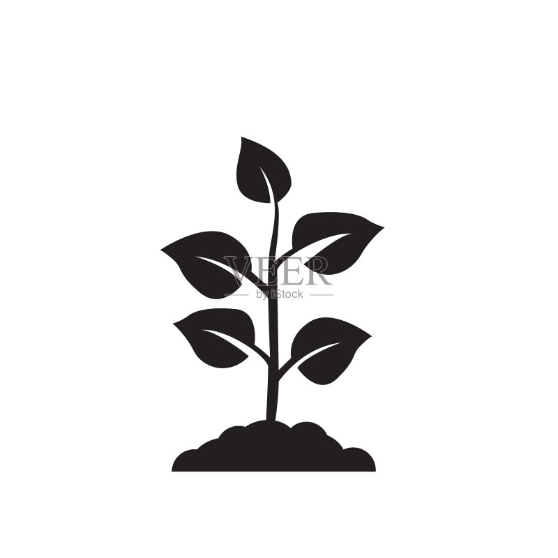 植物图标标志设计图标素材