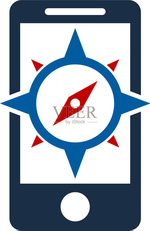 手机指南针Logo图标设计图标素材