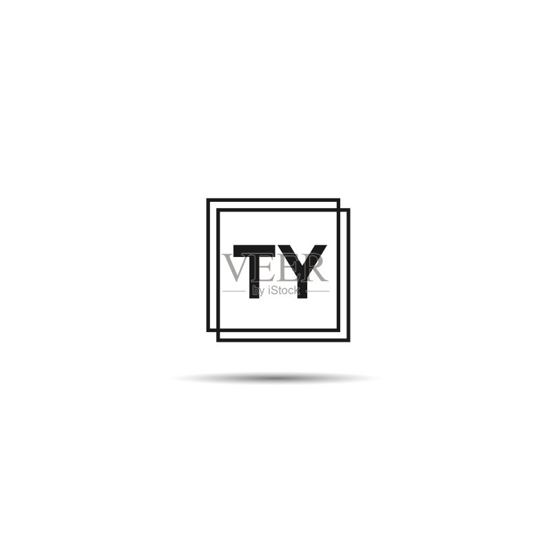 字母TY标志模板设计图标素材
