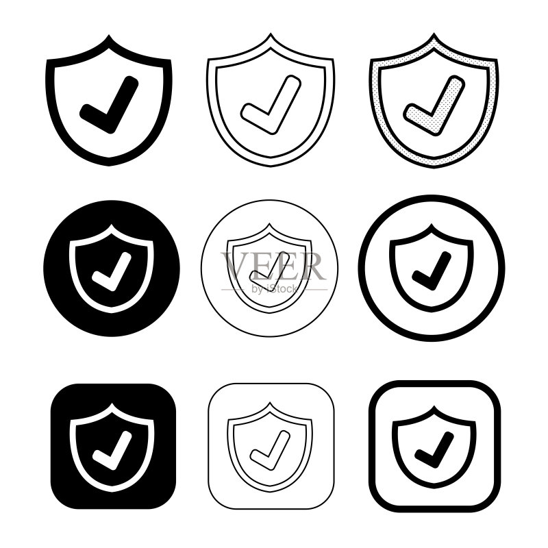 简约安全图标设计图标素材