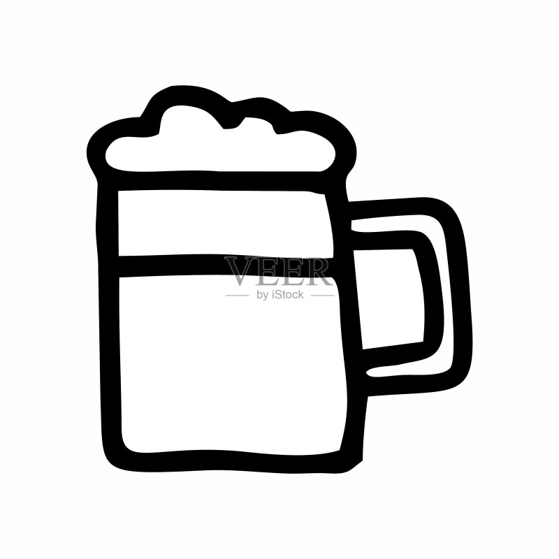 啤酒杯图标素材