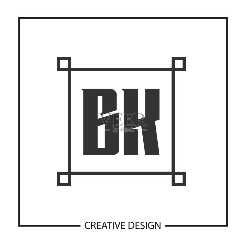 字母BK标志设计模板图标素材