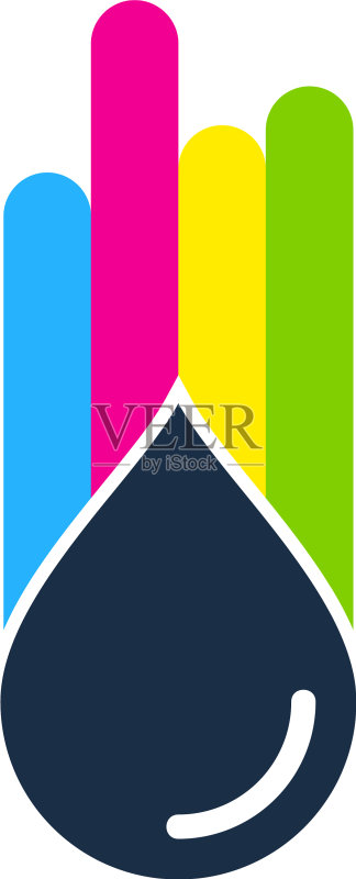 液体颜料Logo图标设计图标素材