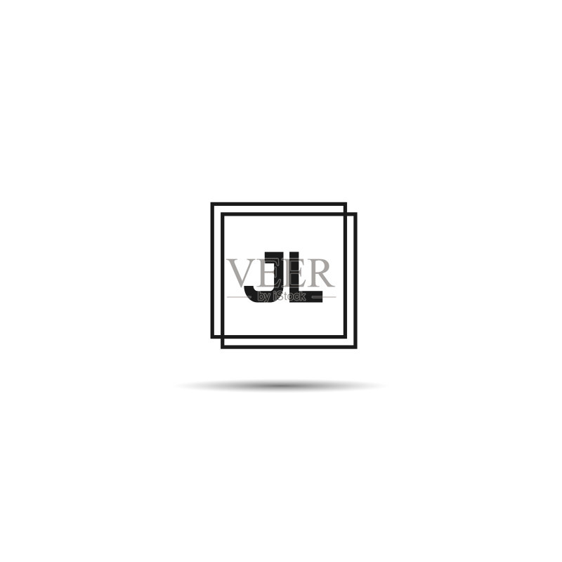 JL字母标志设计模板图标素材