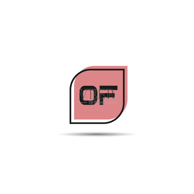 首字母OF Logo模板设计图标素材